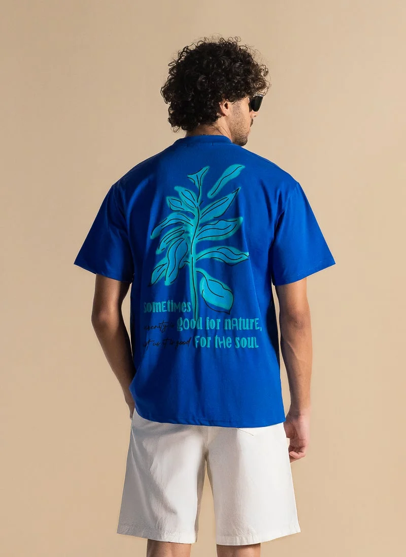 SHAPES CONTRAST PRINTED T-SHIRT